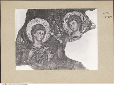 Vorderseite von ICCD [https://www.deutsche-digitale-bibliothek.de/content/lizenzen/rv-ez/] Szenen aus dem Leben der Heiligen und Kreuzigung ChristiDie Kreuzigung Petri - Detail: Engel, bh188217_recto. Foto.