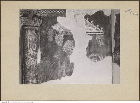 Vorderseite von ICCD [https://www.deutsche-digitale-bibliothek.de/content/lizenzen/rv-ez/] Szenen aus dem Leben der Heiligen und Kreuzigung ChristiMission des heiligen Stephanus? - Gesamtansicht, bh188244_recto. Foto.