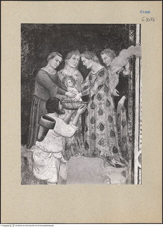 Vorderseite von Gabinetto Fotografico Nazionale [https://www.deutsche-digitale-bibliothek.de/content/lizenzen/rv-ez/] Geschichten von Joseph, Moses und SamsonGeschichten von Moses - Detail, Auffindung des Mosesknaben, bh188269_recto. Foto.