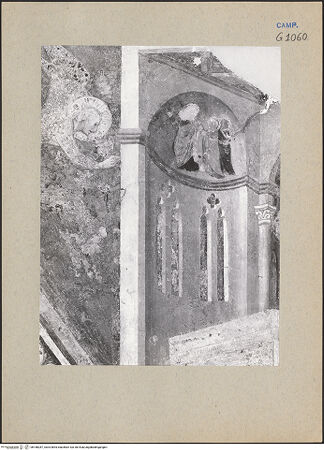 Vorderseite von ICCD [https://www.deutsche-digitale-bibliothek.de/content/lizenzen/rv-ez/] Die sieben Sakramente und der Triumph der KircheSakrament der Priesterweihe - Detail: Engel und Apsis der Kirche (während der Restaurierung), bh188287_recto. Foto.