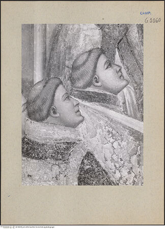 Vorderseite von ICCD [https://www.deutsche-digitale-bibliothek.de/content/lizenzen/rv-ez/] Die sieben Sakramente und der Triumph der KircheSakrament der Priesterweihe - Detail: Klerikergruppe links (während der Restaurierung), bh188289_recto. Foto.