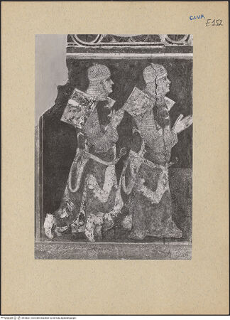 Vorderseite von ICCD [https://www.deutsche-digitale-bibliothek.de/content/lizenzen/rv-ez/] Porträts der Stifter der Familie Minutolo - Porträts der Ritter der Familie Minutolo, bh188331_recto. Foto.