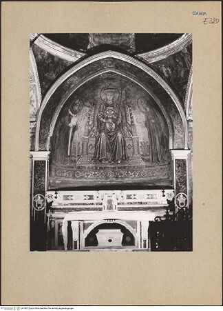 Vorderseite von ICCD [https://www.deutsche-digitale-bibliothek.de/content/lizenzen/rv-ez/] Madonna zwischen den heiligen Januarius und Restituta - Gesamtansicht, bh188333_recto. Foto.