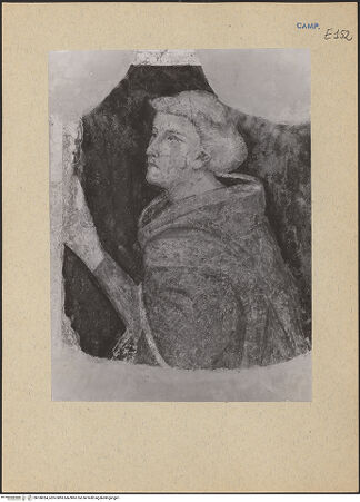 Vorderseite von ICCD [https://www.deutsche-digitale-bibliothek.de/content/lizenzen/rv-ez/] Porträts der Stifter der Familie Minutolo - Porträt eines Mönches der Familie Minutolo, bh188334_recto. Foto.