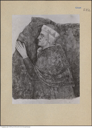 Vorderseite von ICCD [https://www.deutsche-digitale-bibliothek.de/content/lizenzen/rv-ez/] Porträts der Stifter der Familie Minutolo - Porträt eines Stifters, bh188335_recto. Foto.