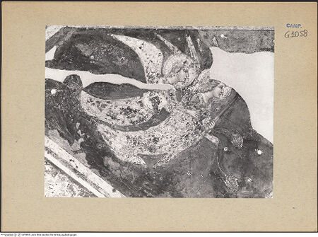 Vorderseite von ICCD [https://www.deutsche-digitale-bibliothek.de/content/lizenzen/rv-ez/] Die sieben Sakramente und der Triumph der KircheSakrament der Eucharistie - Detail: Engel (während der Restaurierung), bh188361_recto. Foto.