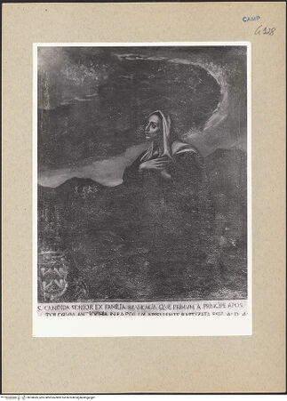 Vorderseite von Sopr. BAS NA [https://www.deutsche-digitale-bibliothek.de/content/lizenzen/rv-ez/] Heilige Candida - Gesamtansicht, bh188369_recto. Foto.