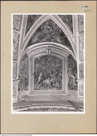 Vorderseite von Sopr. BAS NA [https://www.deutsche-digitale-bibliothek.de/content/lizenzen/rv-ez/] Martyrium und Glorie der Apostel Filippus und Jakobus und Aposteln (oder Propheten)Martyrium der Apostel Filippus und Jakobus und Tugenden - Gesamtansicht, bh188381_recto. Foto.