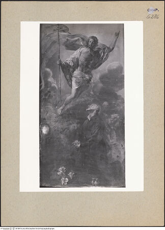 Vorderseite von Sopr. BAS NA [https://www.deutsche-digitale-bibliothek.de/content/lizenzen/rv-ez/] Der auferstandene Christus erscheint dem Heiligen Andreas Avellino - Gesamtansicht, bh188416_recto. Foto.