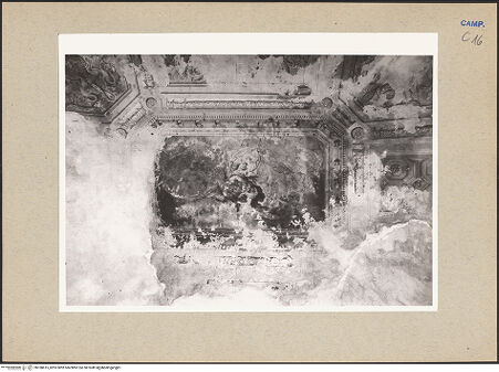 Vorderseite von Hutzel, Max [https://www.deutsche-digitale-bibliothek.de/content/lizenzen/rv-ez/] Glorie der Diana - Decke, Diana, bh188615_recto. Foto: Hutzel, Max.