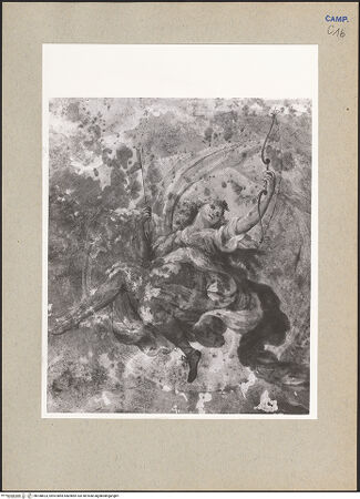 Vorderseite von Hutzel, Max [https://www.deutsche-digitale-bibliothek.de/content/lizenzen/rv-ez/] Glorie der Diana - Decke, Detail: Diana, bh188623_recto. Foto: Hutzel, Max.