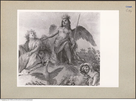 Vorderseite von Hutzel, Max [https://www.deutsche-digitale-bibliothek.de/content/lizenzen/rv-ez/] Glorie des Heinrich IV und der Bourbonen-Familie - Detail, bh188626_recto. Foto: Hutzel, Max.