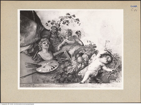 Vorderseite von Hutzel, Max [https://www.deutsche-digitale-bibliothek.de/content/lizenzen/rv-ez/] Glorie des Heinrich IV und der Bourbonen-Familie - Detail, bh188631_recto. Foto: Hutzel, Max.