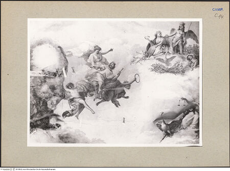 Vorderseite von Hutzel, Max [https://www.deutsche-digitale-bibliothek.de/content/lizenzen/rv-ez/] Glorie des Heinrich IV und der Bourbonen-Familie - Detail, bh188632_recto. Foto: Hutzel, Max.