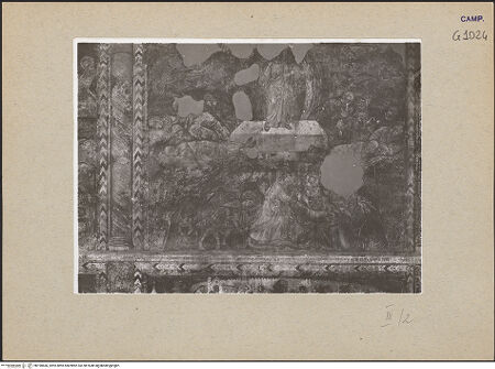 Vorderseite von Sopr. BAS NA [https://www.deutsche-digitale-bibliothek.de/content/lizenzen/rv-ez/] Passion Christi und Erscheinungen nach der AuferstehungDie Auferstehung Christi. Christus verläßt die Hölle - Gesamtansicht, bh190666_recto. Foto.