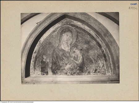 Vorderseite von unbekannt [https://www.deutsche-digitale-bibliothek.de/content/lizenzen/rv-ez/] Madonna - Gesamtansicht, bh190675_recto. Foto.