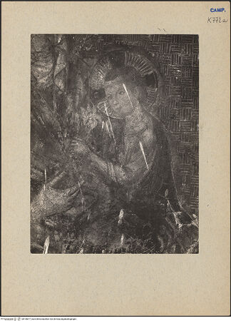 Vorderseite von unbekannt [https://www.deutsche-digitale-bibliothek.de/content/lizenzen/rv-ez/] Madonna - Detail: Christuskind, bh190677_recto. Foto.