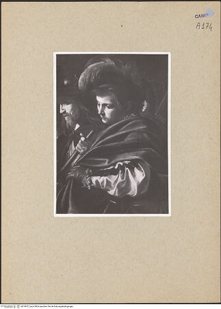 Vorderseite von unbekannt [https://www.deutsche-digitale-bibliothek.de/content/lizenzen/rv-ez/] Die sieben Werke der Barmherzigkeit - Detail: Nackte bekleiden, bh190727_recto. Foto.