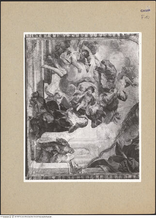 Vorderseite von unbekannt [https://www.deutsche-digitale-bibliothek.de/content/lizenzen/rv-ez/] Szenen aus dem Leben der heiligen Thecla, Archelaide und SusannaHeilige Thecla erscheint einer Nonne des Klosters San Giorgio - Gesamtansicht, bh190976_recto. Foto.