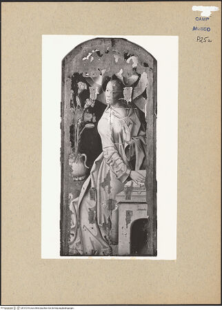 Vorderseite von Sopr. BAS NA [https://www.deutsche-digitale-bibliothek.de/content/lizenzen/rv-ez/] Die Anbetung durch die Heiligen Drei Könige; VerkündigungDie Anbetung durch die Heiligen Drei Könige; verso: Verkündigung (Maria) - Rückseite, Maria, bh191019_recto. Foto.