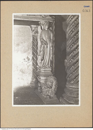 Vorderseite von Sopr. BAS NA [https://www.deutsche-digitale-bibliothek.de/content/lizenzen/rv-ez/] Grabmal der Maria von DurazzoTugenden - Caritas (vor 1943), bh191028_recto. Foto.