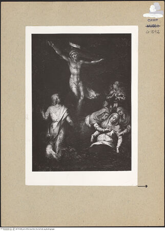 Vorderseite von Sopr. BAS NA [https://www.deutsche-digitale-bibliothek.de/content/lizenzen/rv-ez/] Die Kreuzigung - Gesamtansicht, bh191400_recto. Foto.