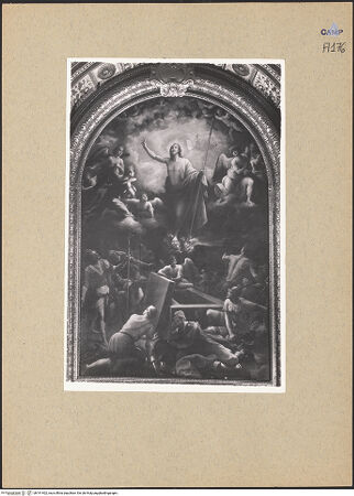 Vorderseite von Sopr. BAS NA [https://www.deutsche-digitale-bibliothek.de/content/lizenzen/rv-ez/] Die Auferstehung Christi - Gesamtansicht, bh191402_recto. Foto.