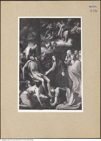 Vorderseite von Sopr. BAS NA [https://www.deutsche-digitale-bibliothek.de/content/lizenzen/rv-ez/] Die Kreuzabnahme - Gesamtansicht, bh191403_recto. Foto.