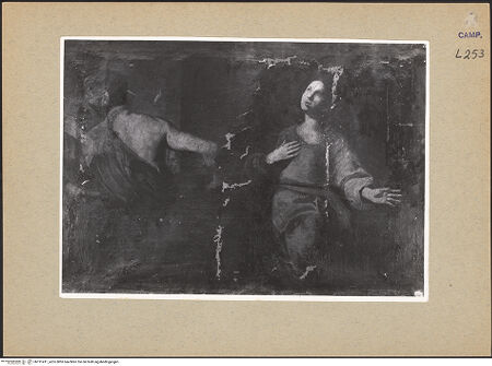 Vorderseite von Sopr. BAS NA [https://www.deutsche-digitale-bibliothek.de/content/lizenzen/rv-ez/] Heilige Märtyrerin - Gesamtansicht, bh191411_recto. Foto.