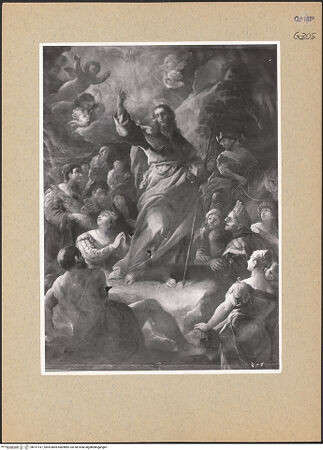 Vorderseite von Sopr. BAS NA [https://www.deutsche-digitale-bibliothek.de/content/lizenzen/rv-ez/] Heiliger Jakobus der Ältere predigt - Gesamtansicht (vor der Restaurierung), bh191417_recto. Foto.