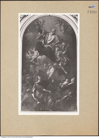 Vorderseite von Sopr. BAS NA [https://www.deutsche-digitale-bibliothek.de/content/lizenzen/rv-ez/] Glorie des heiligen Vinzenz von Paul - Gesamtansicht, bh191420_recto. Foto.