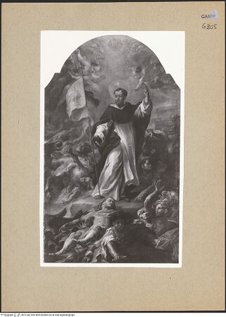 Vorderseite von Sopr. BAS NA [https://www.deutsche-digitale-bibliothek.de/content/lizenzen/rv-ez/] Heiliger Dominikus - Gesamtansicht (nach der Restaurierung), bh191442_recto. Foto.