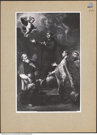 Vorderseite von Sopr. BAS NA [https://www.deutsche-digitale-bibliothek.de/content/lizenzen/rv-ez/] Heiliger Antonius von Padua und andere Heilige - Gesamtansicht, bh191810_recto. Foto.