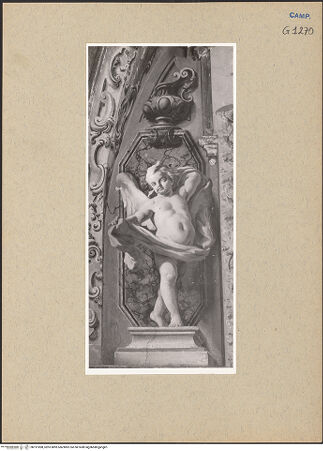 Vorderseite von Sopr. BAS NA [https://www.deutsche-digitale-bibliothek.de/content/lizenzen/rv-ez/] Szenen des Marienlebens und sechs TugendpersonifikationenEngel mit Mariensymbole - Detail, Engel, bh191898_recto. Foto.