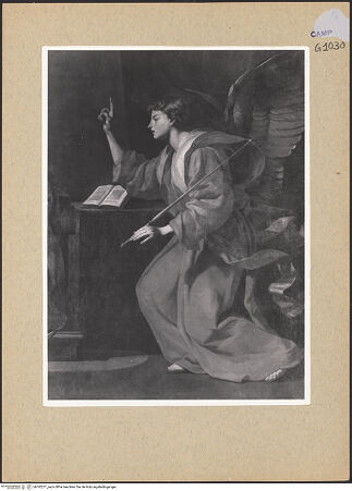 Vorderseite von Sopr. BAS NA [https://www.deutsche-digitale-bibliothek.de/content/lizenzen/rv-ez/] Verkündigung - Detail, Engel, bh192271_recto. Foto.