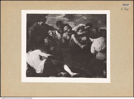 Vorderseite von Sopr. BAS NA [https://www.deutsche-digitale-bibliothek.de/content/lizenzen/rv-ez/] Der heilige Gregor der Erleuchter wird in eine Grube geworfen - Gesamtansicht, bh192309_recto. Foto.