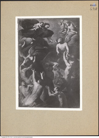 Vorderseite von Sopr. BAS NA [https://www.deutsche-digitale-bibliothek.de/content/lizenzen/rv-ez/] Madonna delle Grazie (die Madonna hilft den Seelen im dem Fegfeuer) - Gesamtansicht, bh192311_recto. Foto.