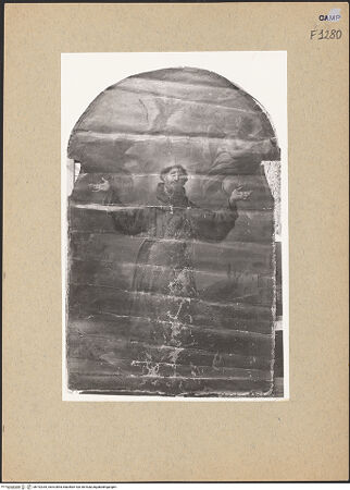 Vorderseite von Sopr. BAS NA [https://www.deutsche-digitale-bibliothek.de/content/lizenzen/rv-ez/] Heiliger Franz von Assisi - Gesamtansicht, bh192335_recto. Foto.