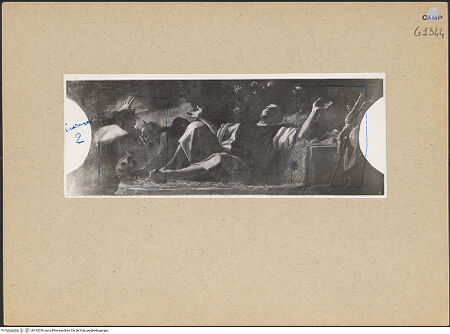 Vorderseite von Sopr. BAS NA [https://www.deutsche-digitale-bibliothek.de/content/lizenzen/rv-ez/] Szenen aus dem Leben des heiligen Petrus CoelestinusVersuchung des heiligen Petrus Coelestinus - Gesamtansicht, bh192339_recto. Foto.