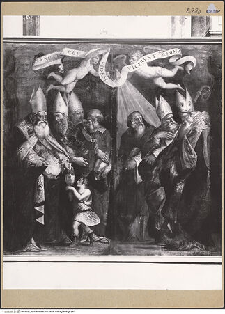 Vorderseite von ICCD [https://www.deutsche-digitale-bibliothek.de/content/lizenzen/rv-ez/] Die Schutzheiligen von Neapel - Gesamtansicht, bh192527_recto. Foto.