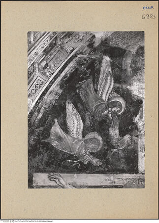 Vorderseite von ICCD [https://www.deutsche-digitale-bibliothek.de/content/lizenzen/rv-ez/] Kreuzigung - Obere linke Seite: Engel, bh192545_recto. Foto.