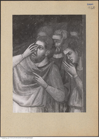 Vorderseite von ICCD [https://www.deutsche-digitale-bibliothek.de/content/lizenzen/rv-ez/] Szenen aus dem Leben des Apostel AndreasMartyrium des Andreas - Detail: die Leute, bh192819_recto. Foto.