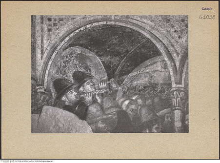 Vorderseite von ICCD [https://www.deutsche-digitale-bibliothek.de/content/lizenzen/rv-ez/] Szenen aus dem Leben der heiligen Elisabeth von ThüringenHochzeit und Jugend - Hochzeit der heiligen Elisabeth, Detail, linke Seite, bh192836_recto. Foto.