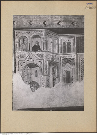 Vorderseite von ICCD [https://www.deutsche-digitale-bibliothek.de/content/lizenzen/rv-ez/] Szenen aus dem Leben der heiligen Elisabeth von ThüringenBlumenwunder und Almosen der Elisabeth - Detail, linke Seite, bh192842_recto. Foto.