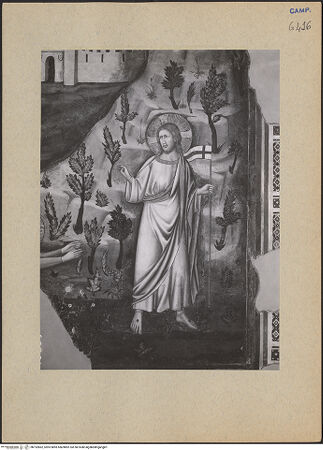 Vorderseite von ICCD [https://www.deutsche-digitale-bibliothek.de/content/lizenzen/rv-ez/] Szenen aus dem Leben der Maria MagdalenaNoli me tangere - Christus, bh192862_recto. Foto.