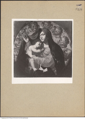 Vorderseite von Sopr. BAS NA [https://www.deutsche-digitale-bibliothek.de/content/lizenzen/rv-ez/] Madonna - Gesamtansicht (vor der Restaurierung), bh193044_recto. Foto.