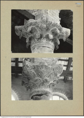 Vorderseite von Brenk [https://www.deutsche-digitale-bibliothek.de/content/lizenzen/rv-ez/] Kapitelle des LanghausesKapitell 4 (N4) - Gesamtansicht, bh193130_bh193131_recto. Foto: Brenk, Beat.