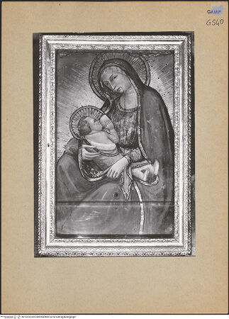 Vorderseite von ICCD [https://www.deutsche-digitale-bibliothek.de/content/lizenzen/rv-ez/] Madonna dell'Umiltà - Gesamtansicht, bh193318_recto. Foto.