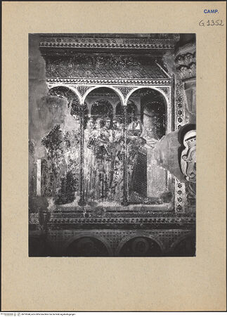 Vorderseite von ICCD [https://www.deutsche-digitale-bibliothek.de/content/lizenzen/rv-ez/] Szenen aus dem Leben des heiligen MartinTraum des heiligen Ambrosius - Gesamtansicht, bh193340_recto. Foto.