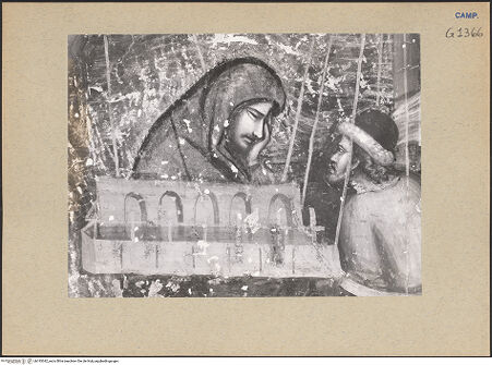 Vorderseite von ICCD [https://www.deutsche-digitale-bibliothek.de/content/lizenzen/rv-ez/] Szenen aus dem Leben der heiligen Maria MagdalenaAuf der Heimreise von Jerusalem findet der provenzalische Fürst wunderbarerweise seine Frau und ihr Kind auf einer Insel wieder - Detail, bh193342_recto. Foto.